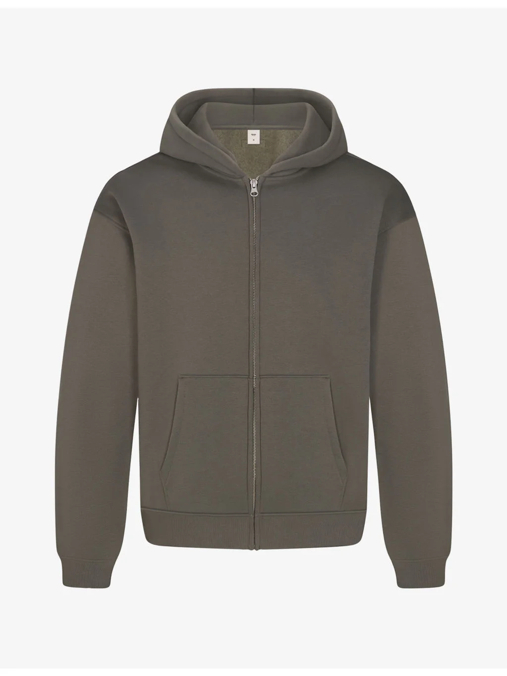 Fleece Lounge Relaxed Zip Cotton-Jersey Hoody - 1