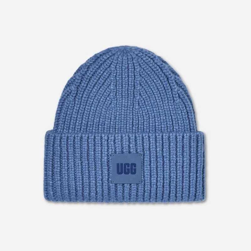 ® Women's Chunky Rib Beanie Acrylic Blend in Turaco - 1