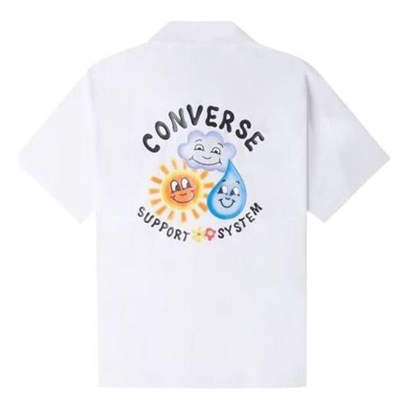 Converse Converse Skate Woven Polo Shirt 'White' 10024751-A02 outlook