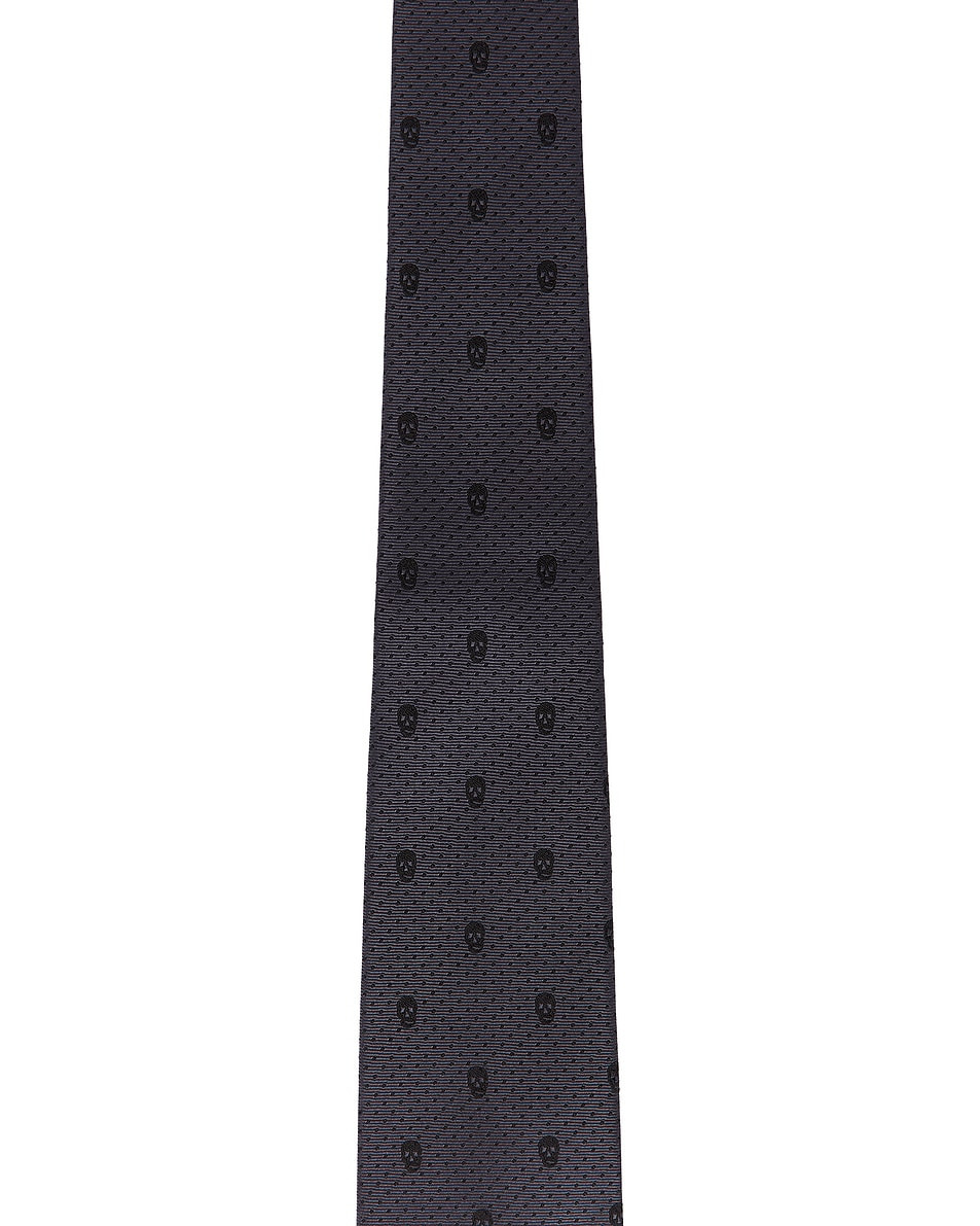 Skull Polka Dot Tie - 3