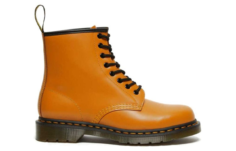 Dr.Martens 1460 Smooth Leather Lace Up Boots 'Orange' 27139804 2