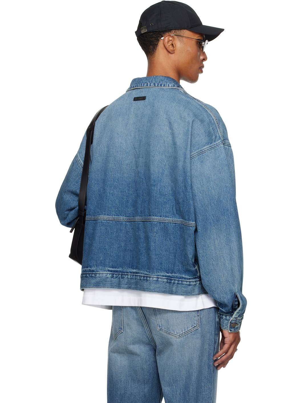 Blue Denim Trucker Jacket - 3