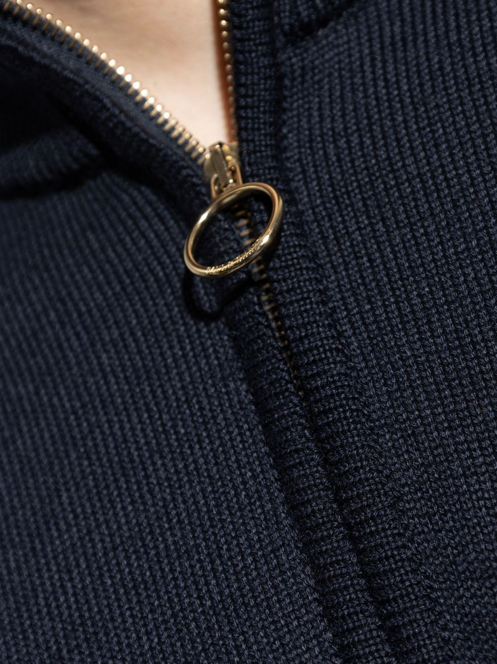 half-zip striped wool sweater - 5