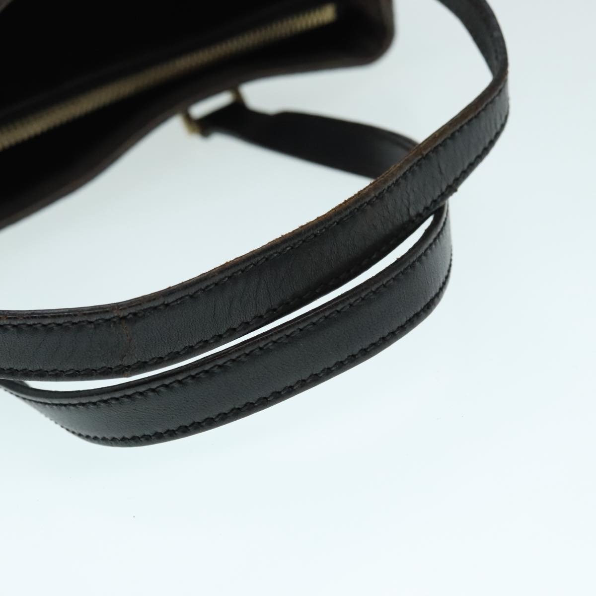 CELINE Macadam Canvas Hand Bag Pvc Black Gold - 7