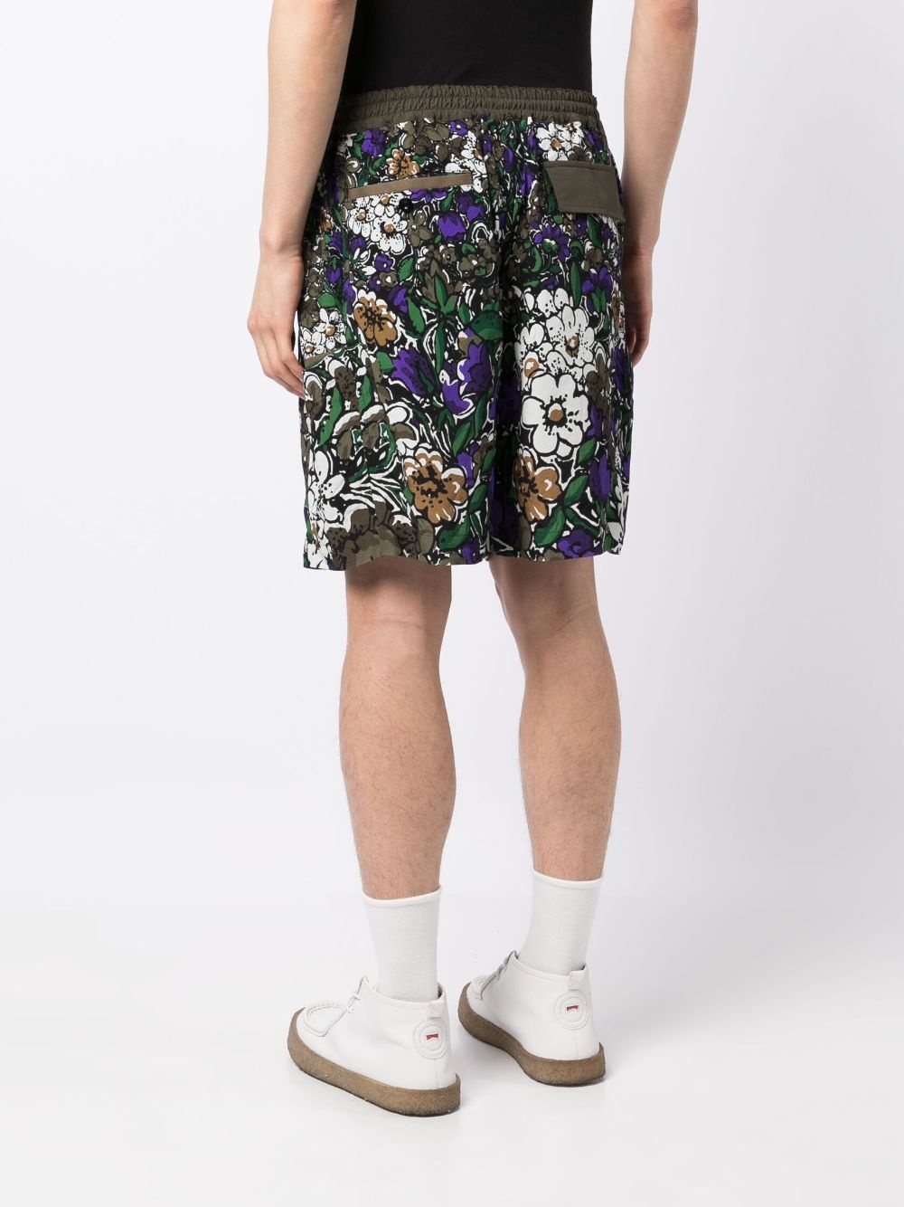 floral-print Bermuda shorts - 4