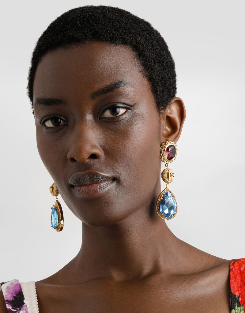 Dolce & Gabbana Rhinestone clip earrings outlook