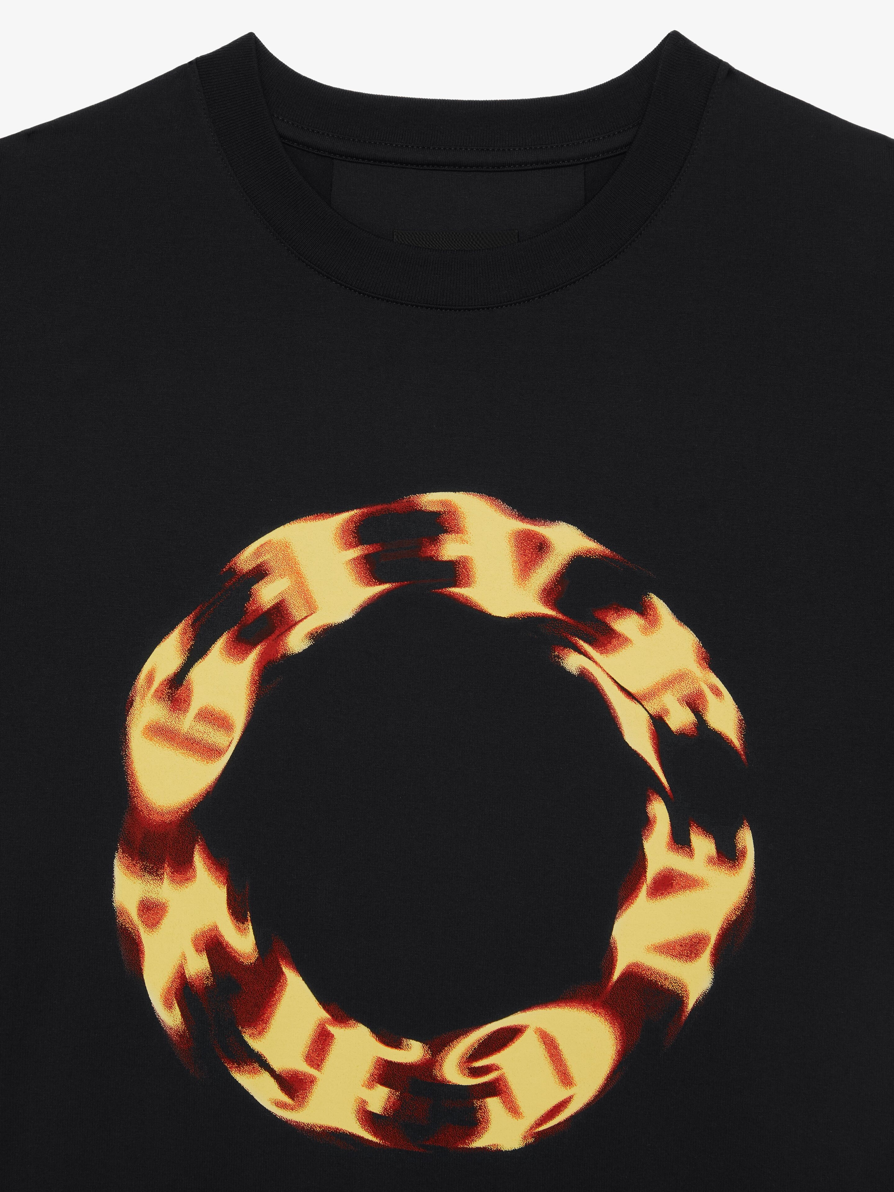 OVERSIZED T-SHIRT IN COTTON WITH GIVENCHY CIRCLE PRINT - 5
