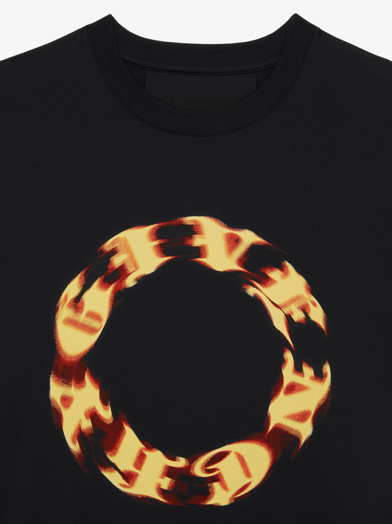 OVERSIZED T-SHIRT IN COTTON WITH GIVENCHY CIRCLE PRINT 5