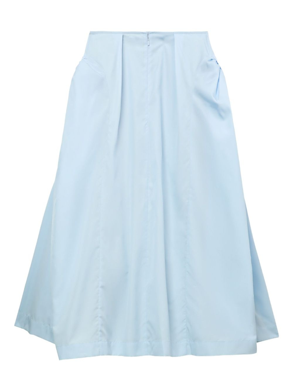 pleated panelled midi skirt - 3