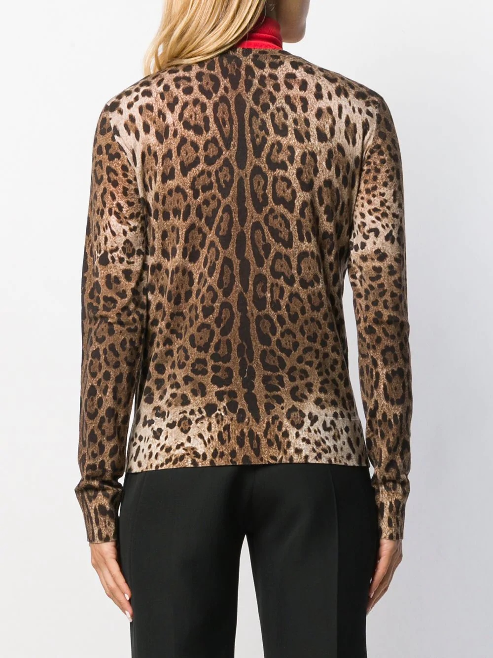 leopard print cardigan - 4