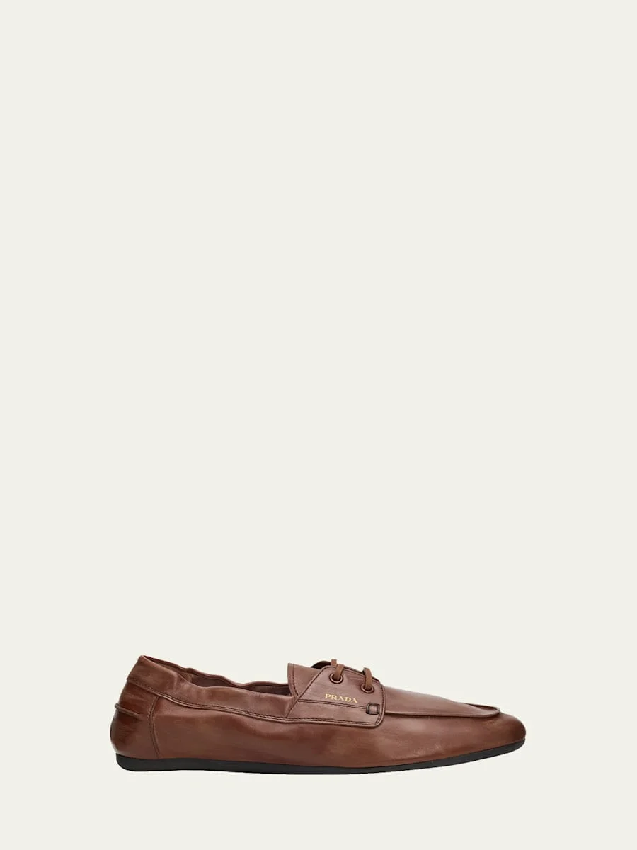 Leather Driver Loafers - 1