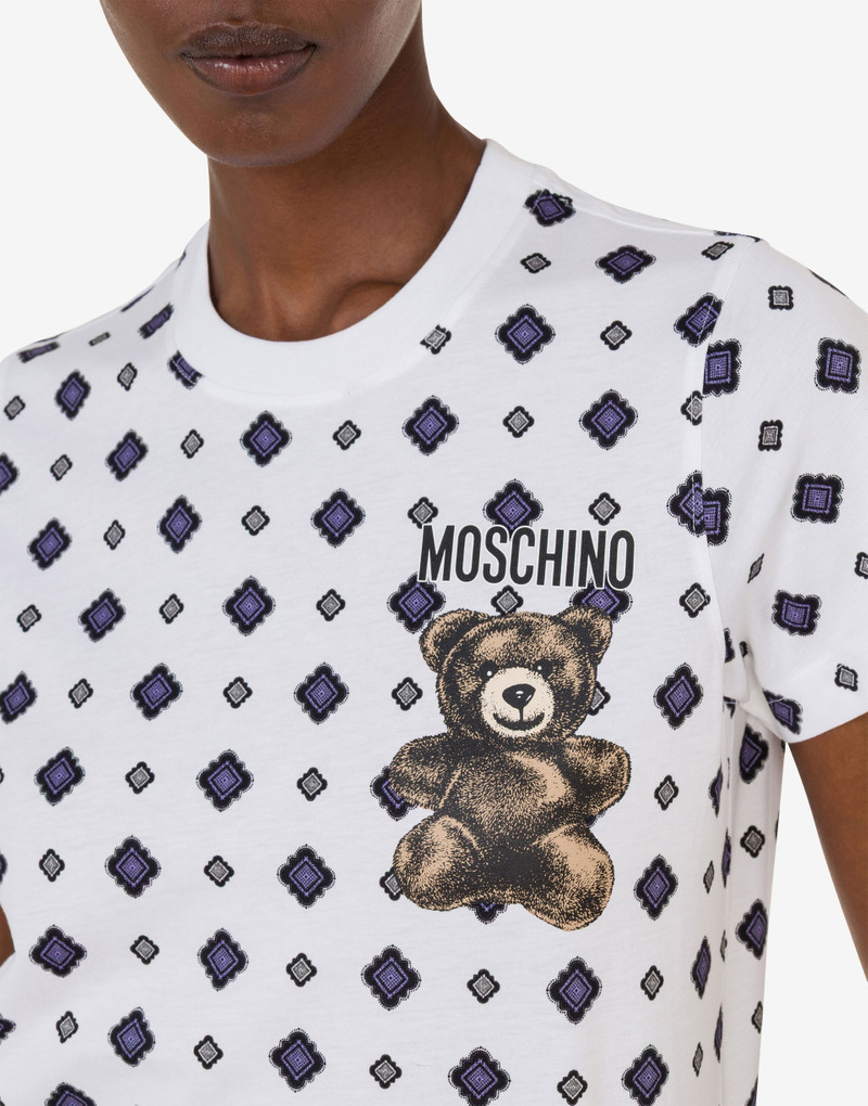 MOSCHINO TEDDY BEAR ORGANIC COTTON JERSEY T-SHIRT 4