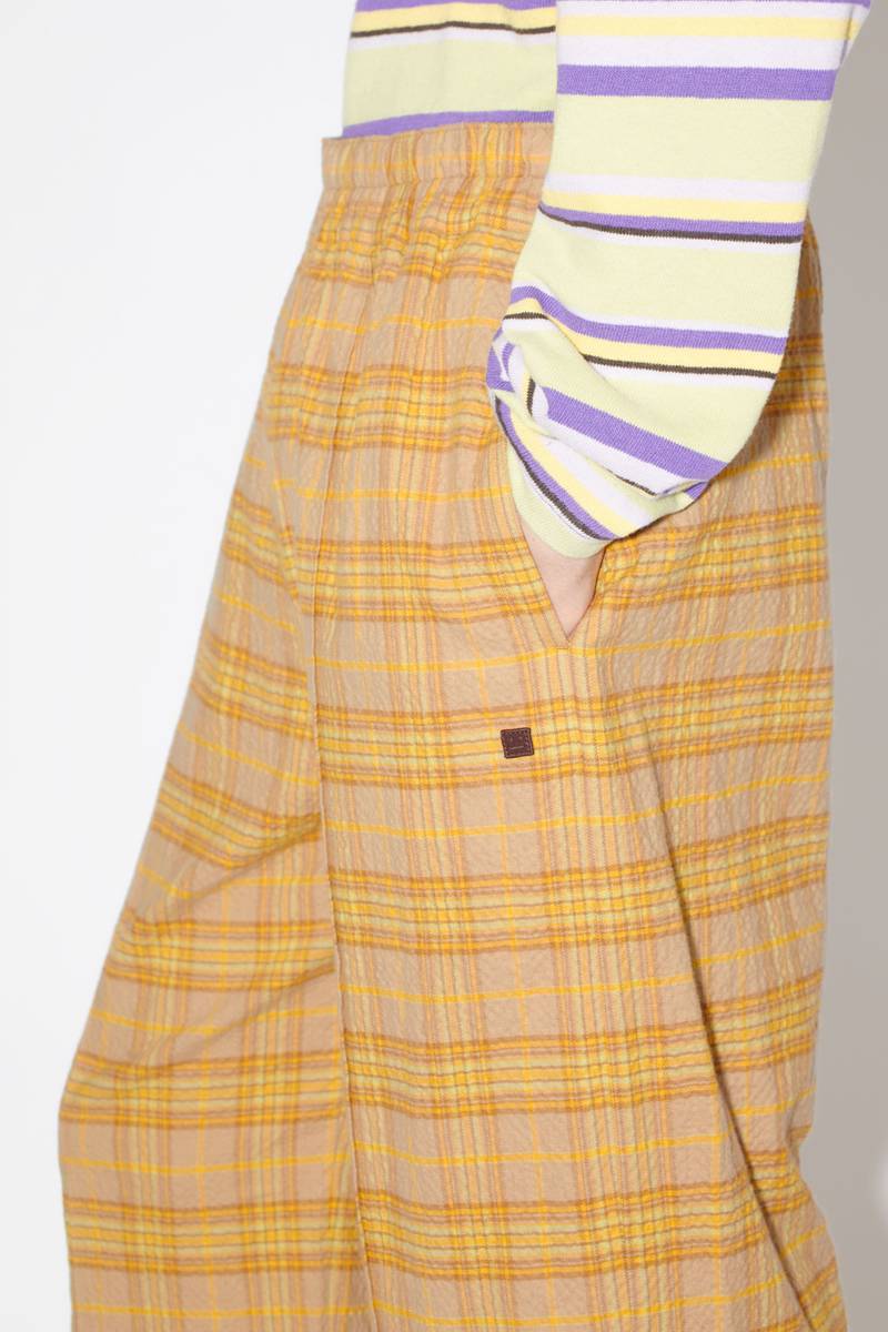 Check trousers - Brown/orange 5