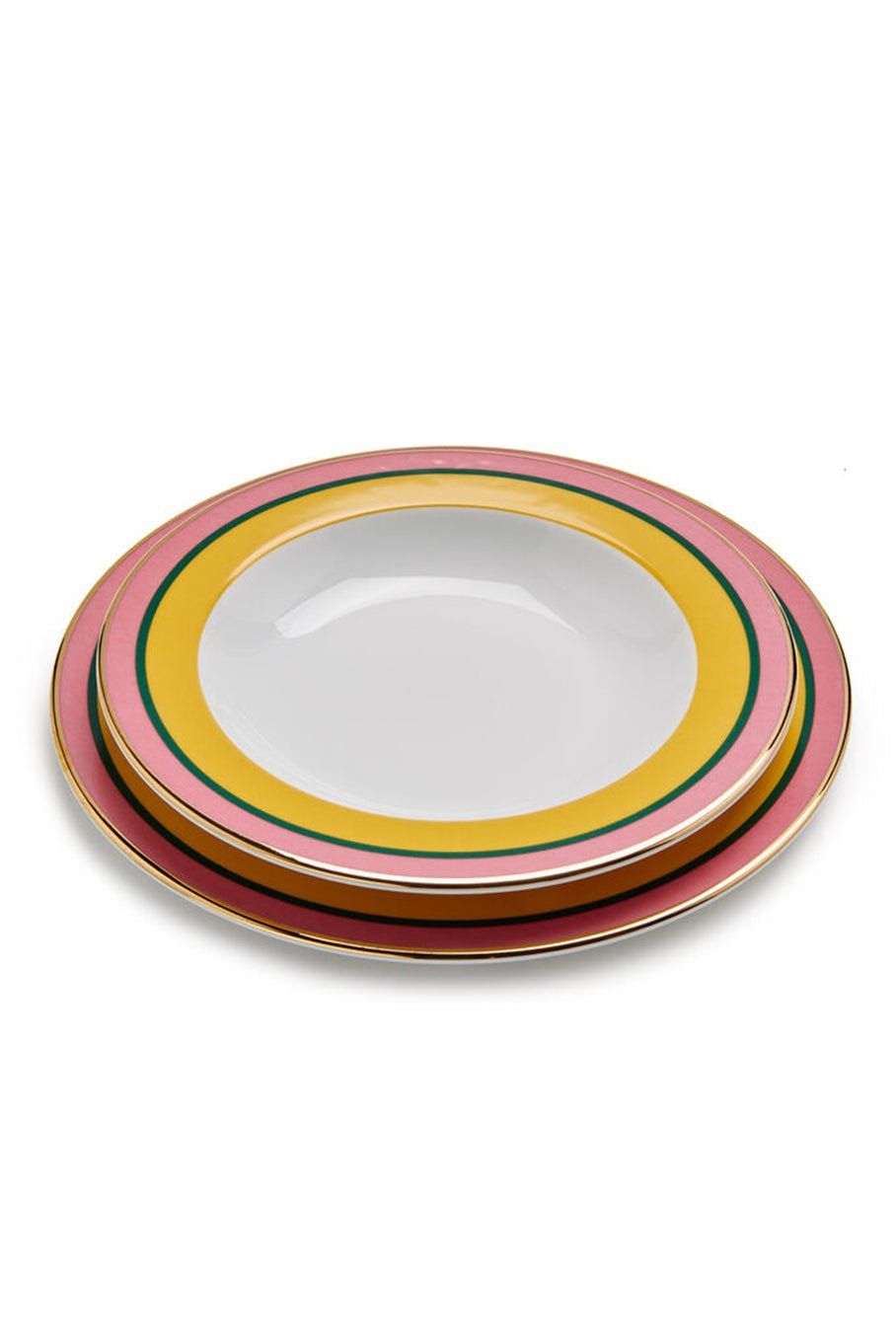 Set of 2 Soup & Dinner Plates - 2