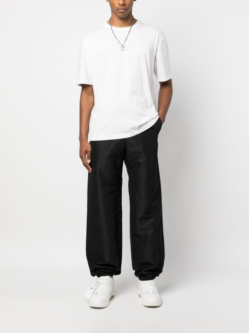 Heron Preston logo-patch wide-leg trousers outlook