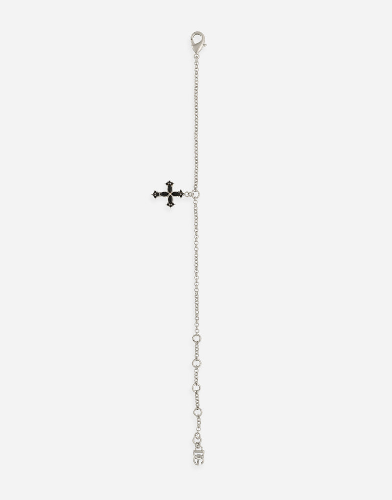 Fine link bracelet with cross charm 3