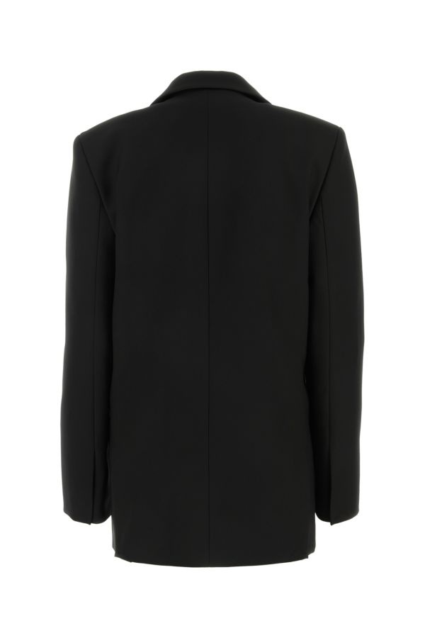 Off White Woman Black Drill Oversize Blazer - 2