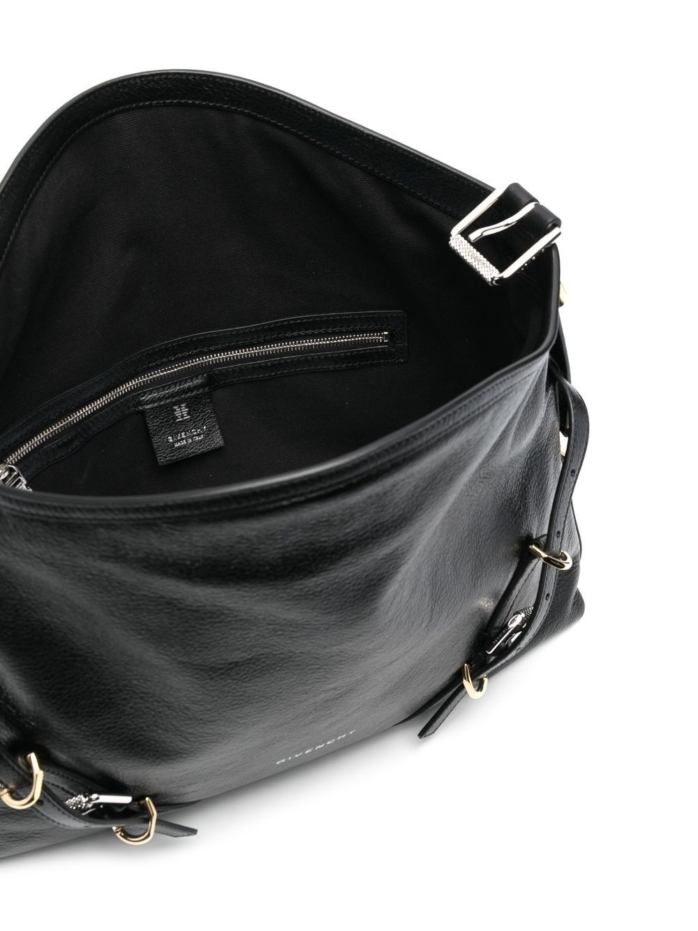 grained-leather shoulder bag - 5