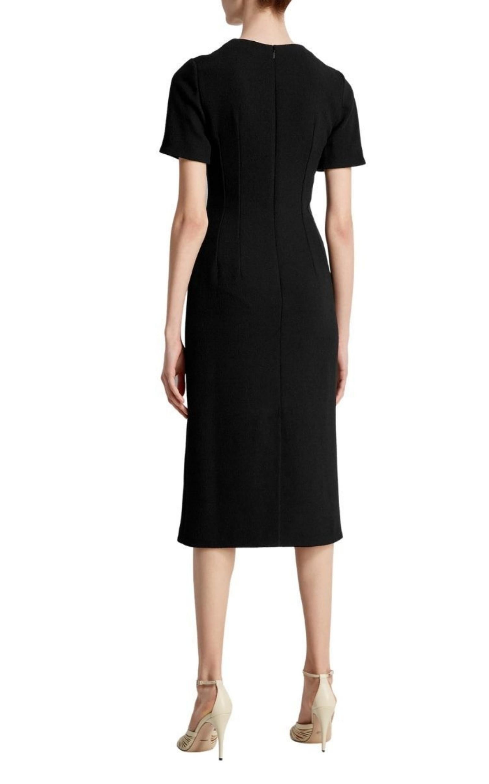 Wool Sable Lace Midi Dress - 3