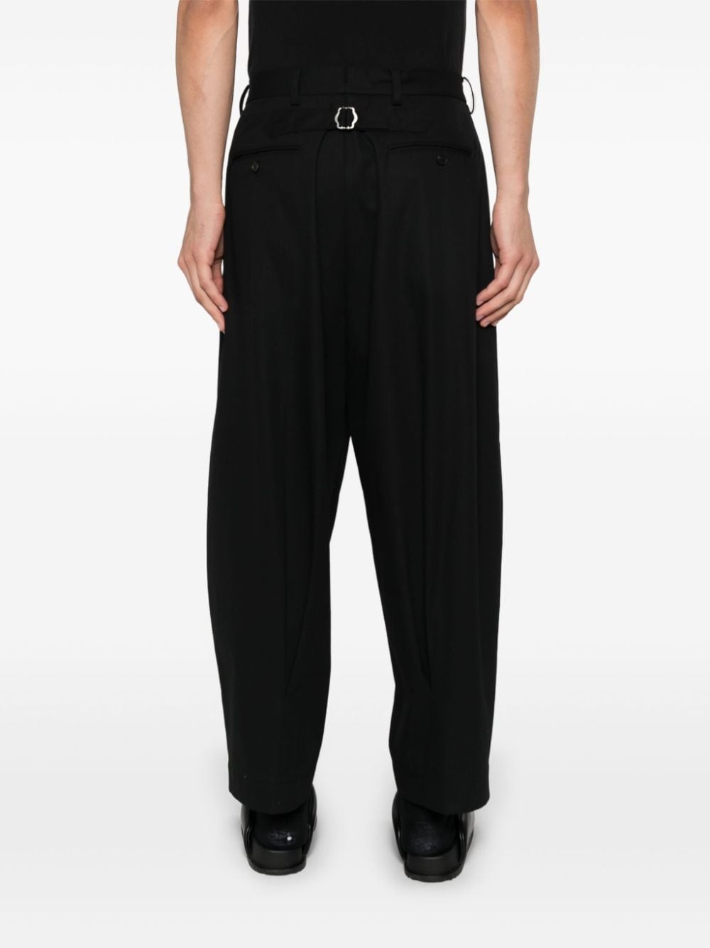 inverted-pleat trousers - 4