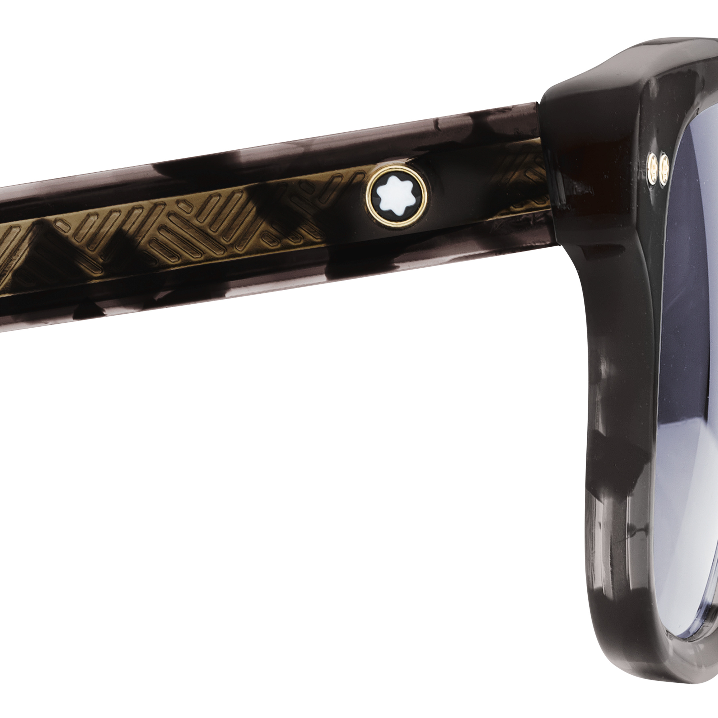 Rectangular Sunglasses with Black-Colored Acetate Frame - 4
