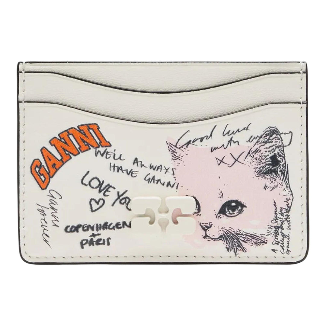 Ganni Card Holder Cat Signature - 1