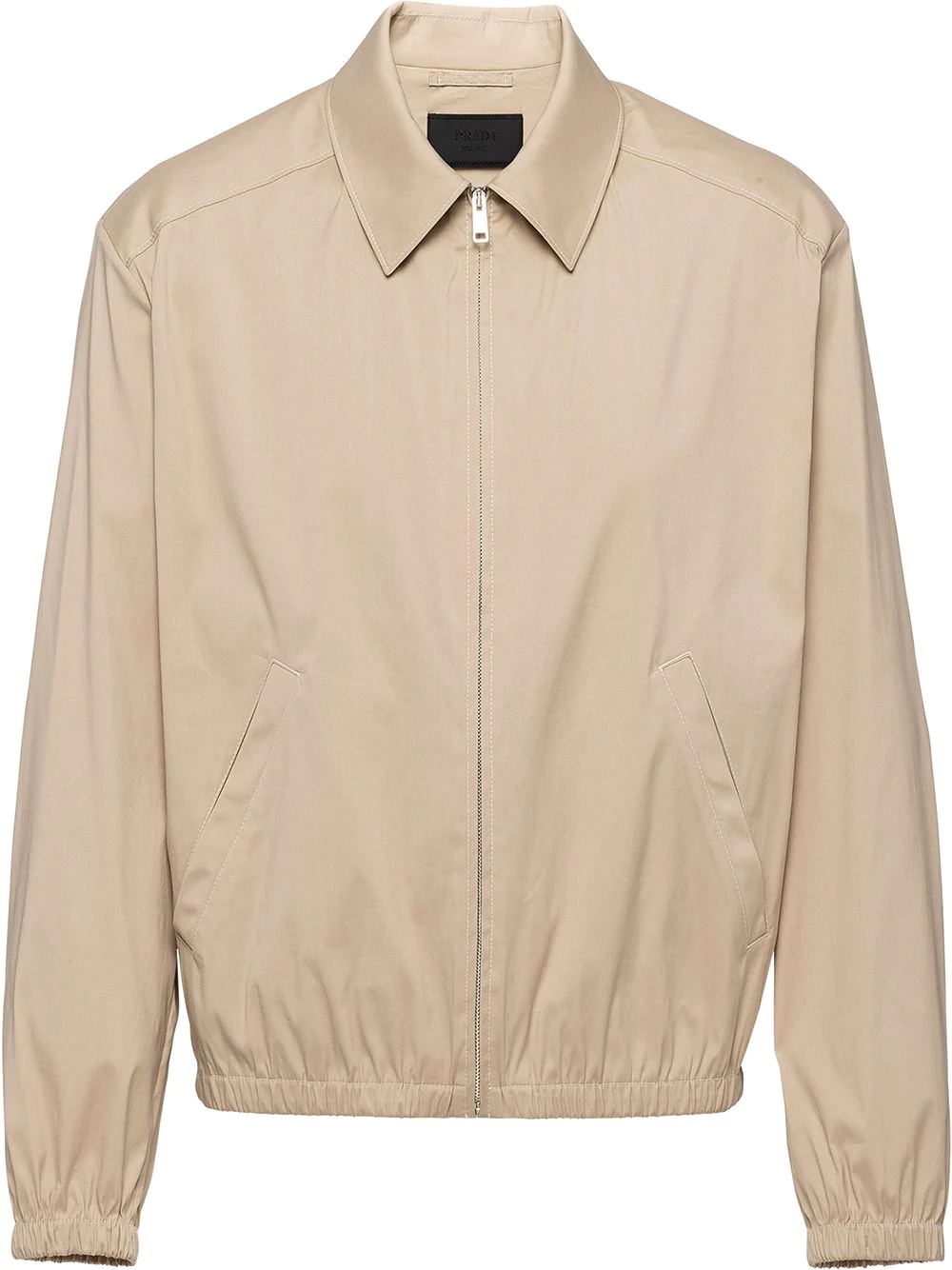 stretch-cotton blouson jacket - 1