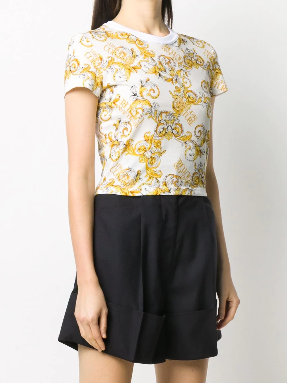 Baroque cropped T-shirt - 3