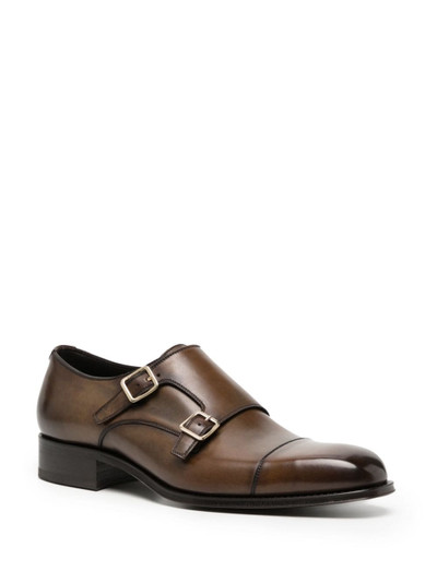 TOM FORD Elkan leather monk shoes outlook