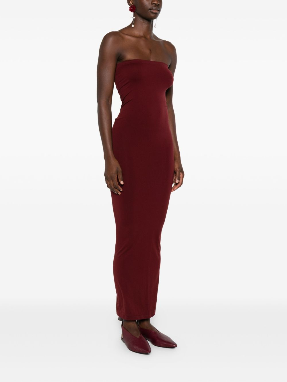 strapless maxi dress - 3