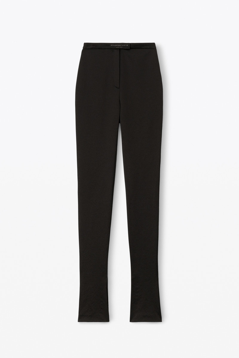 tailored legging in stretch satin 1
