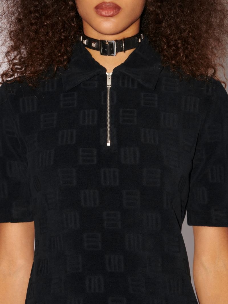 MONOGRAM ZIPPED MINI POLO - 6