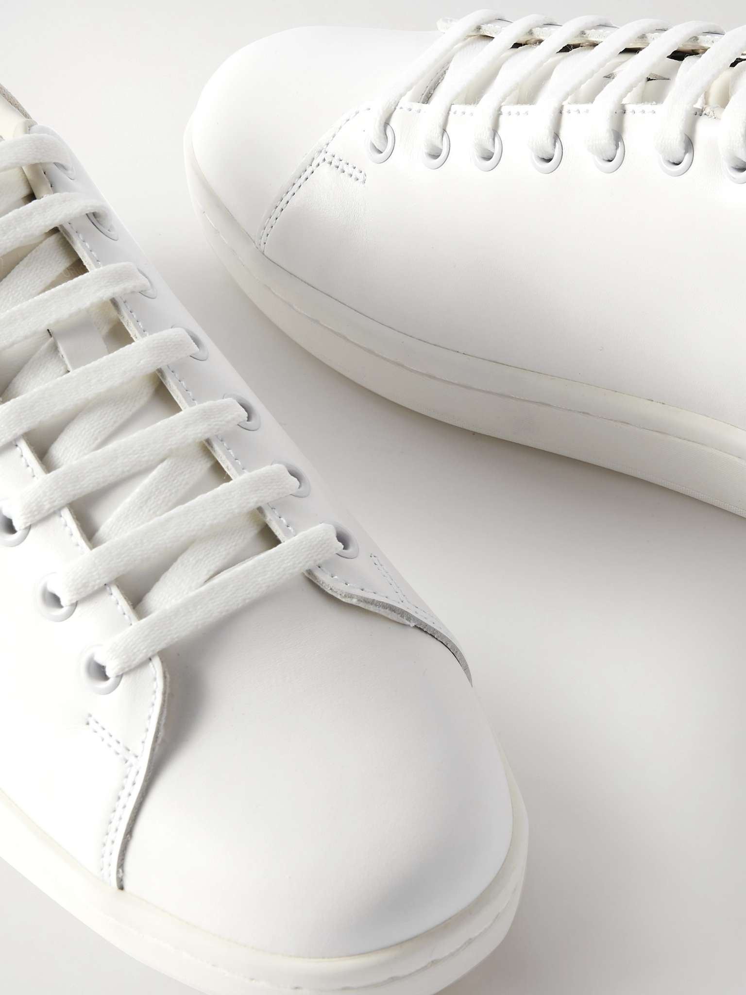 Orion Suede-Trimmed Leather Senakers - 6
