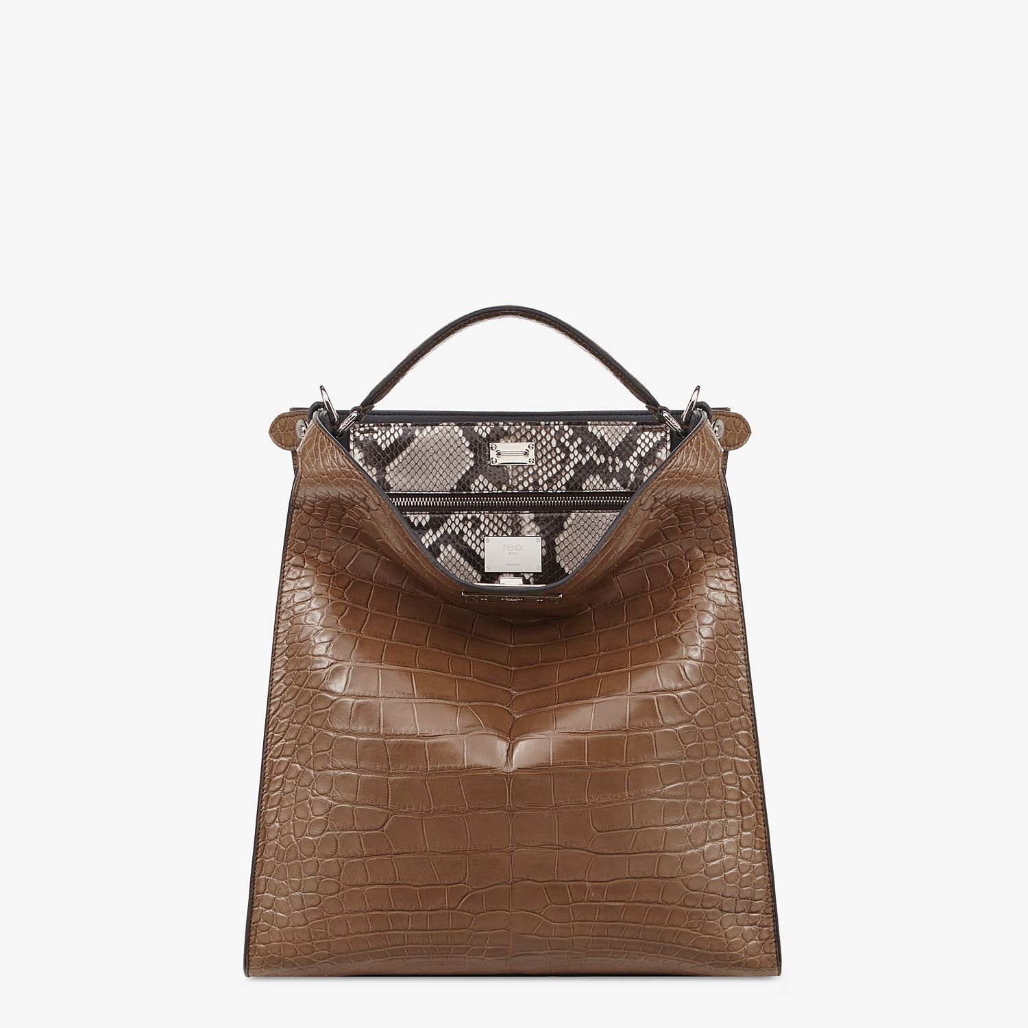 Brown alligator bag - 2