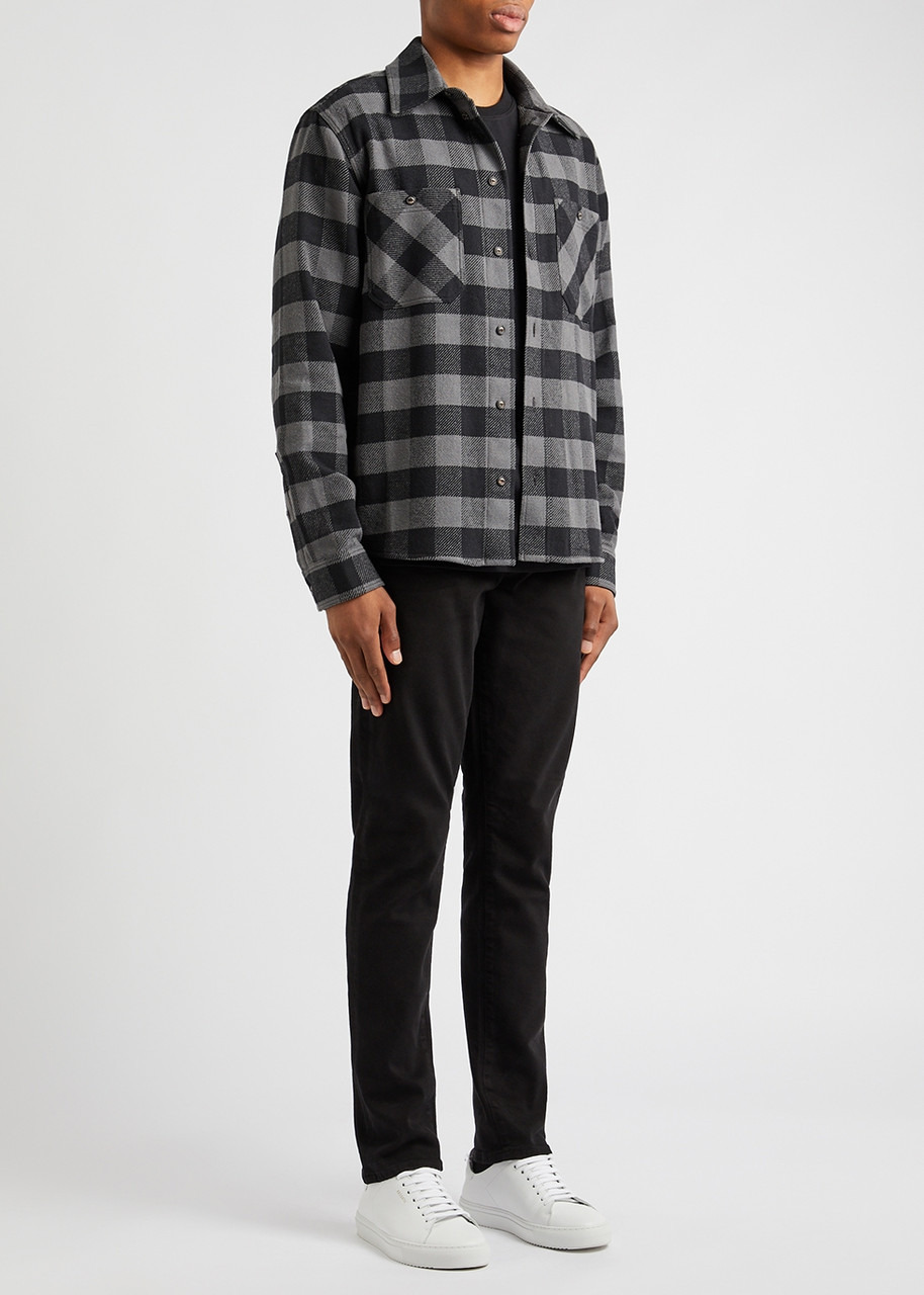 London black slim-leg jeans - 4