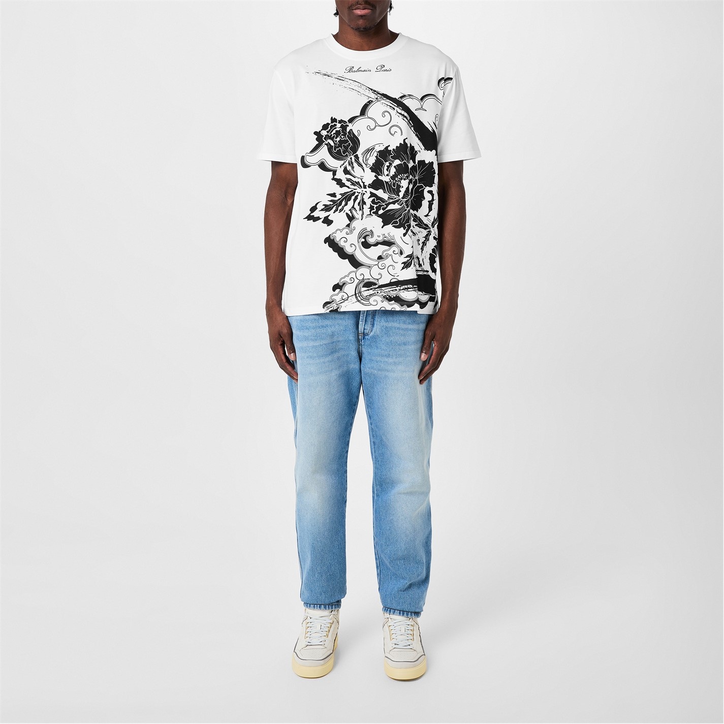 BALMAIN FLOWER TEE SN42 - 4