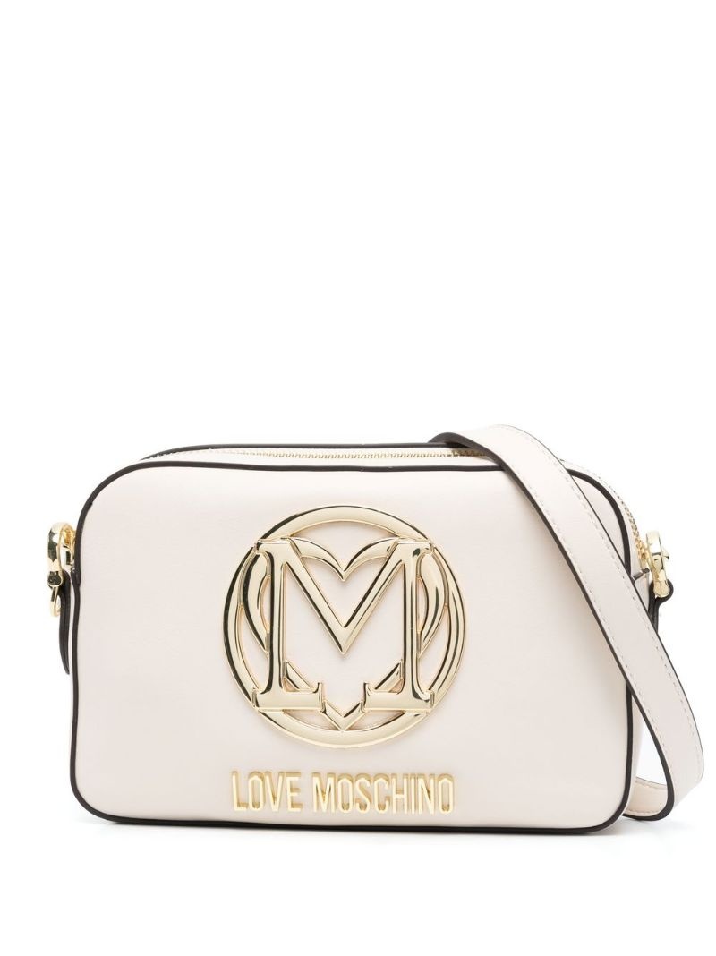 logo-plaque detail crossbody bag - 1