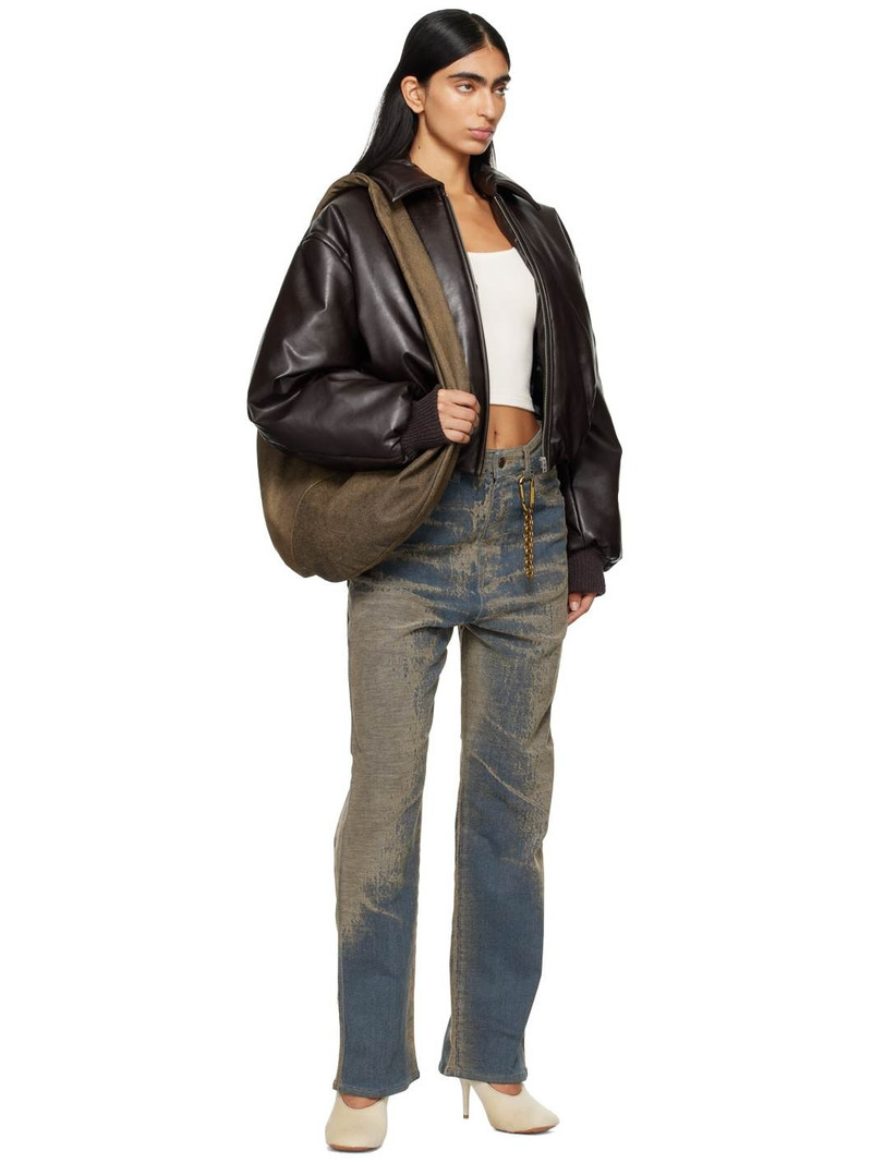 DARKPARK Blue Lisa Jacquard Loose Fit Carpenter Jeans outlook