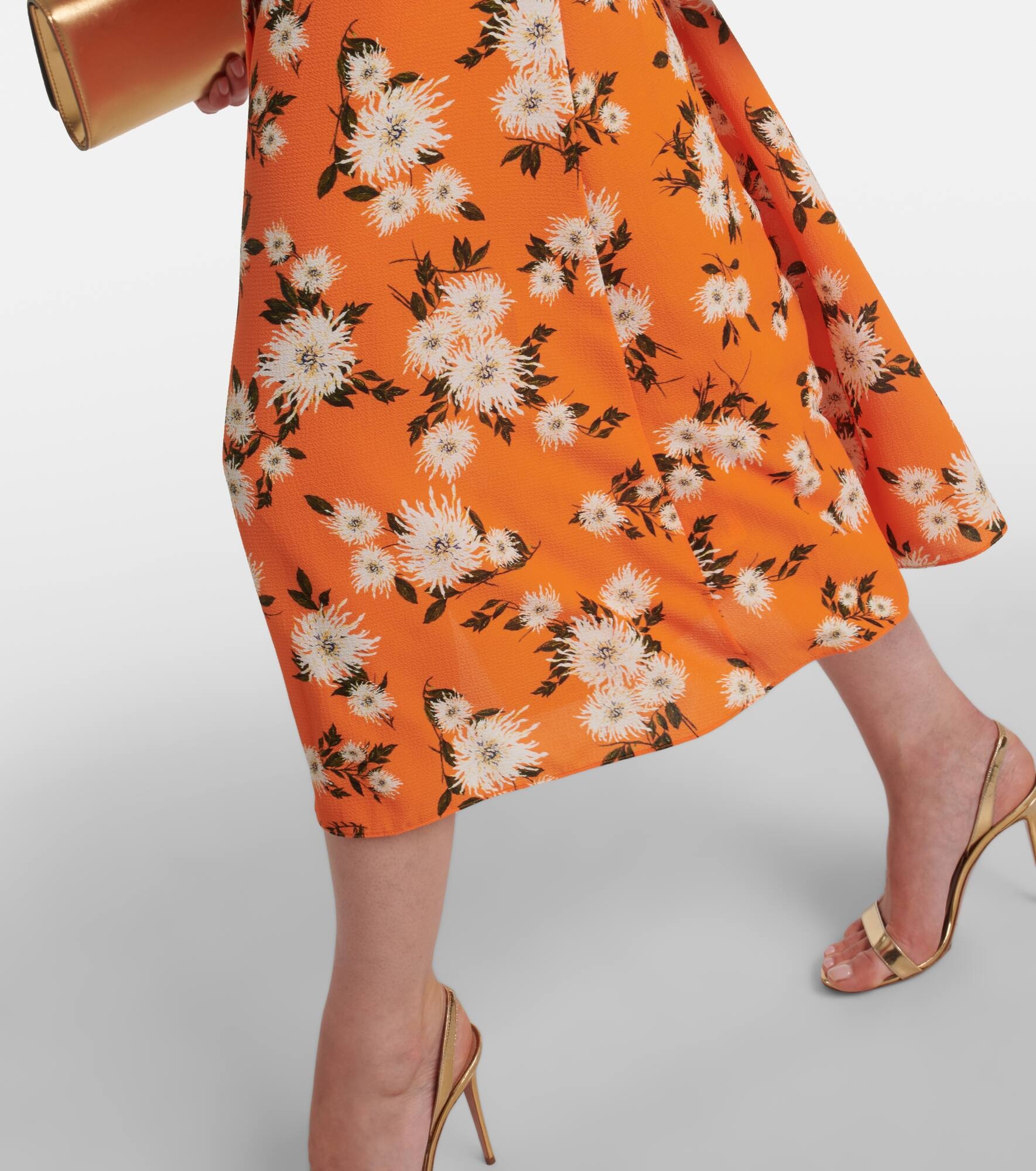 Florencia floral crêpe georgette shirtdress - 5