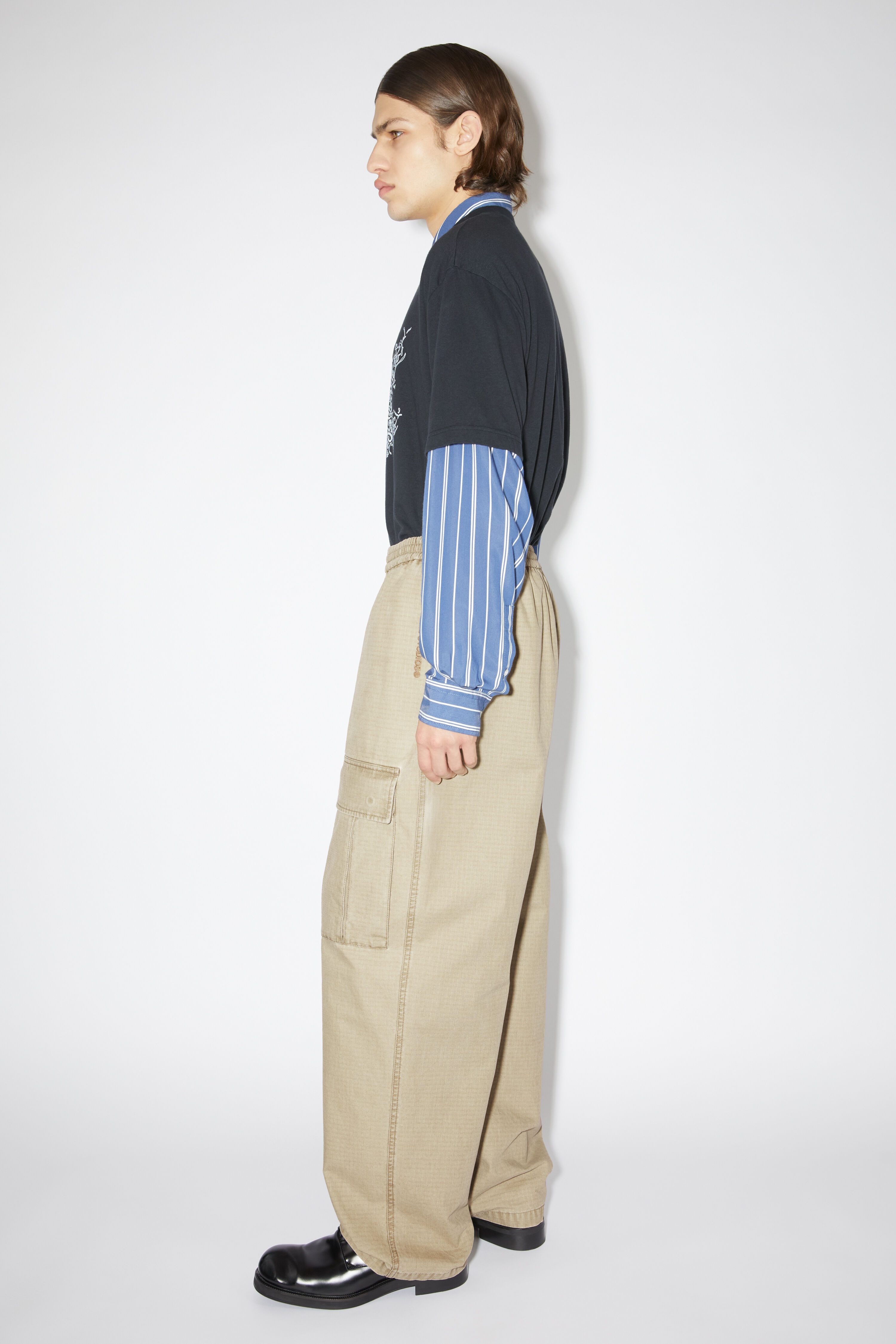 Cargo trousers - Cold beige - 4