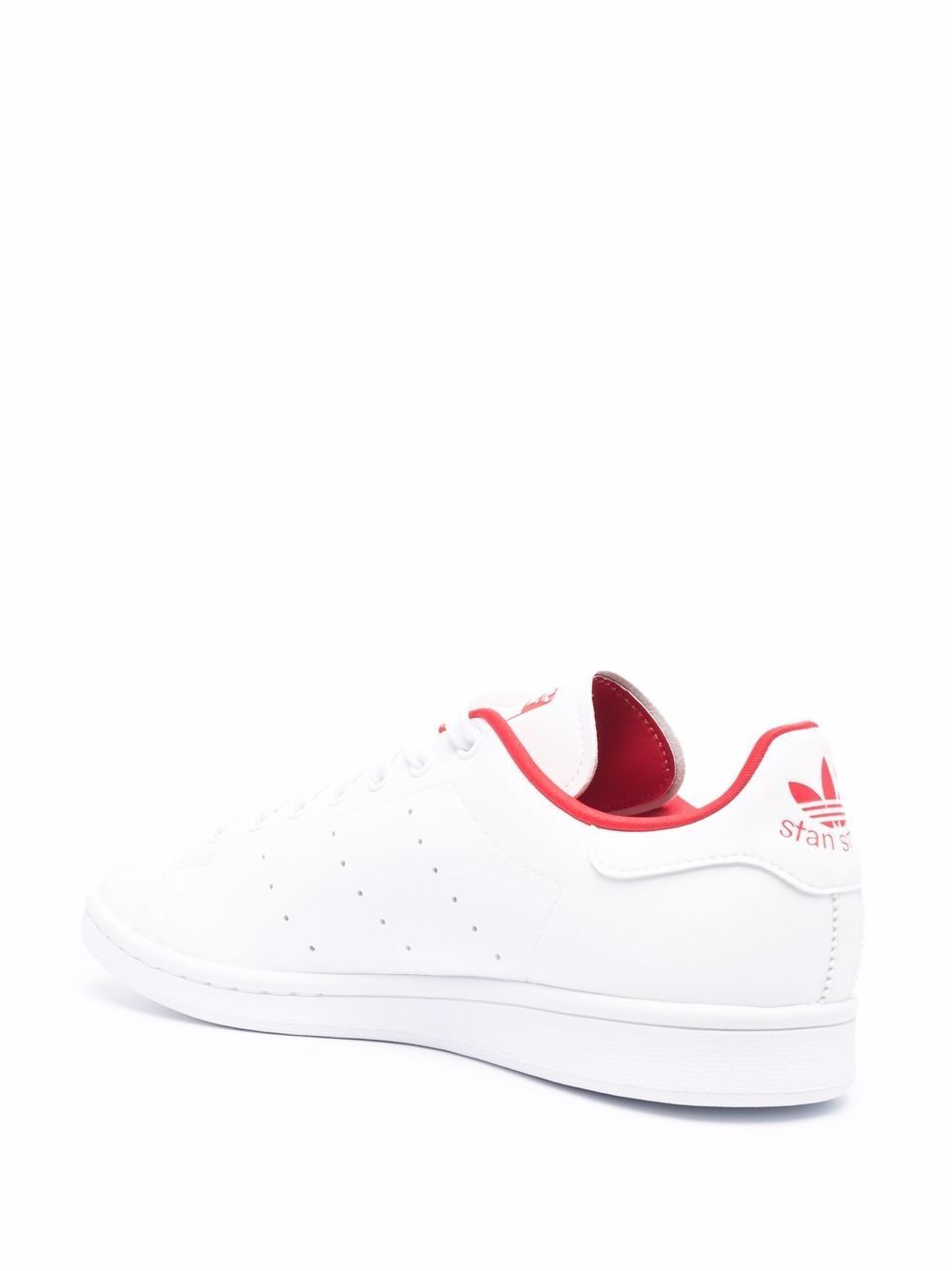 logo-patch low-top leather sneakers - 3