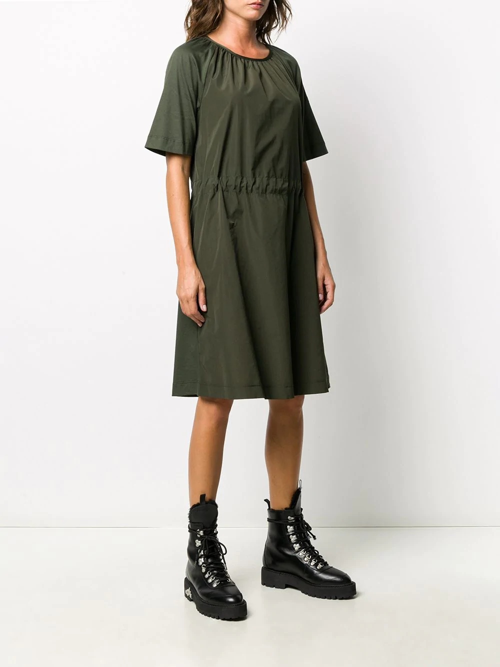 short-sleeve midi dress - 3