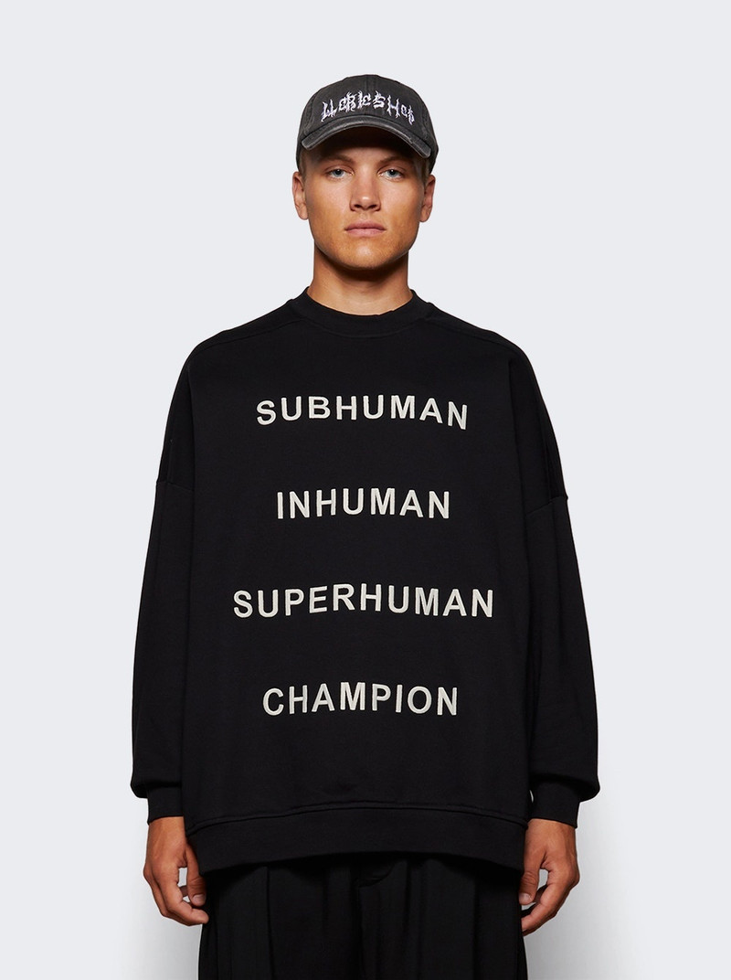Rick Owens X  Champion Knitted Jumbo Sweat Black outlook