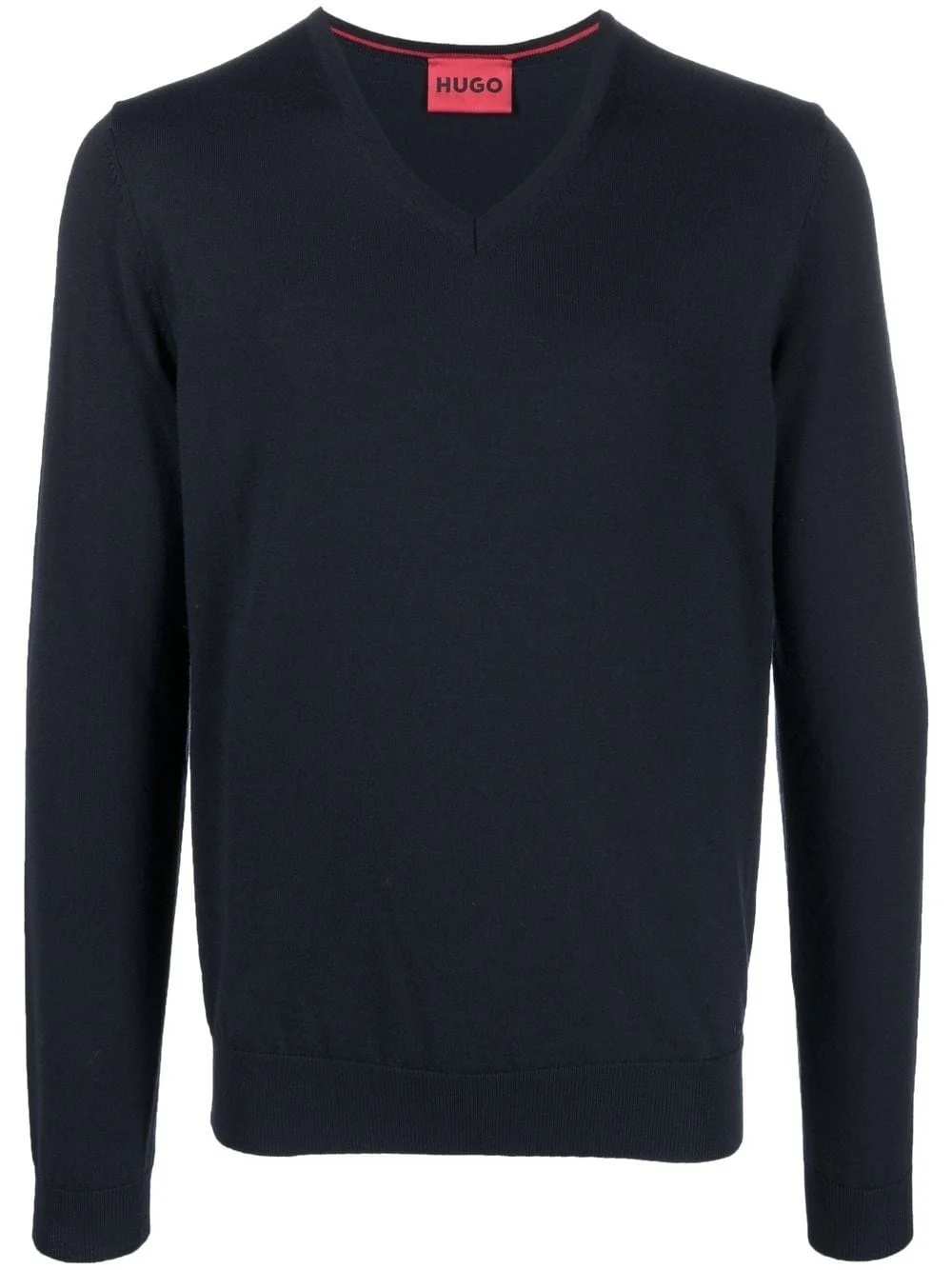 V-neck long-sleeve jumper - 1
