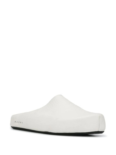 Marni logo print slippers outlook