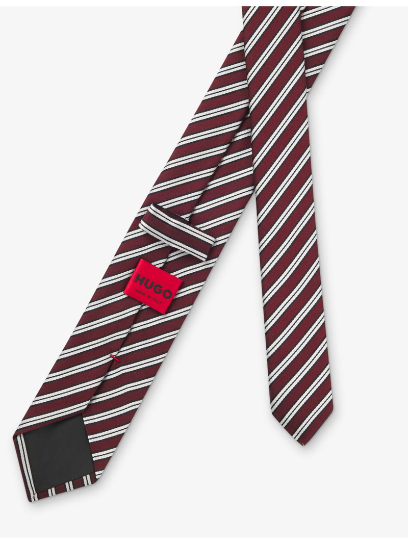 Striped Silk-Blend Tie 4
