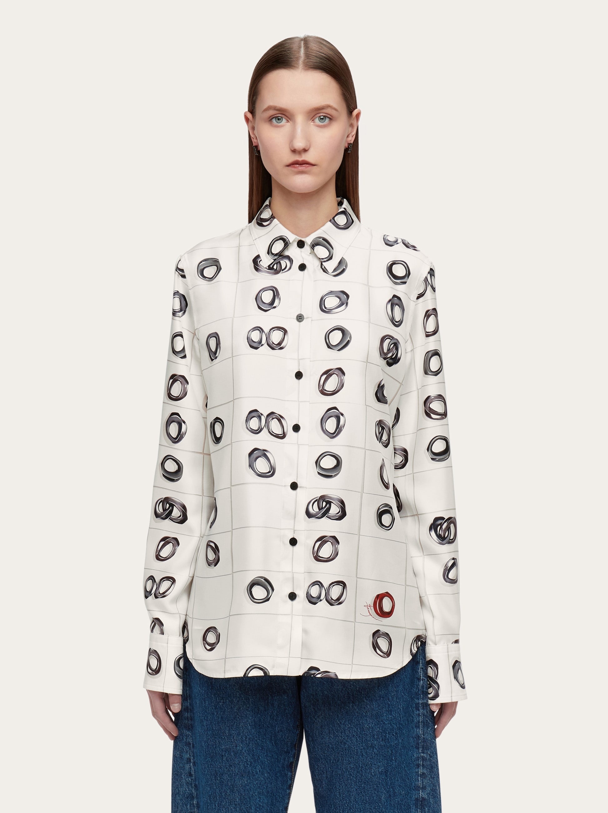 Printed silk shirt - 2