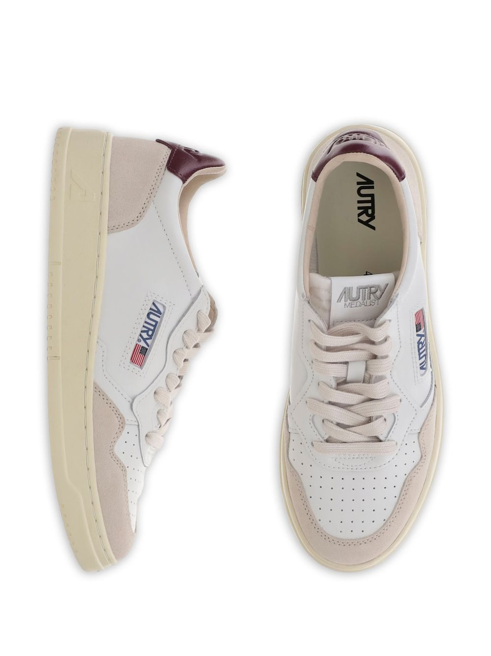 Medalist leather suede sneakers - 4