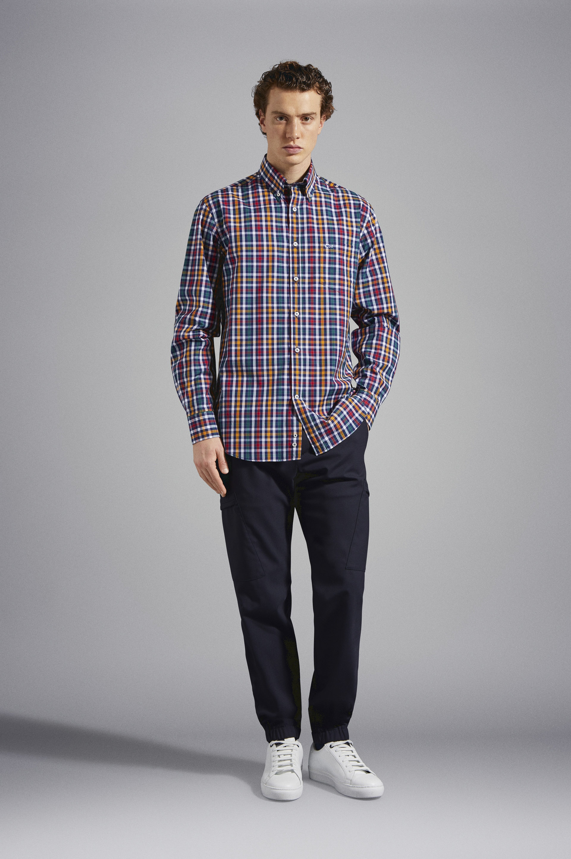 MULTICOLOUR CHECK COTTON SHIRT - 2