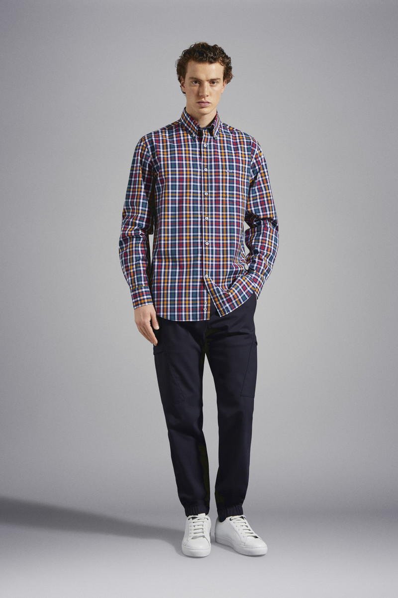 Paul & Shark MULTICOLOUR CHECK COTTON SHIRT outlook